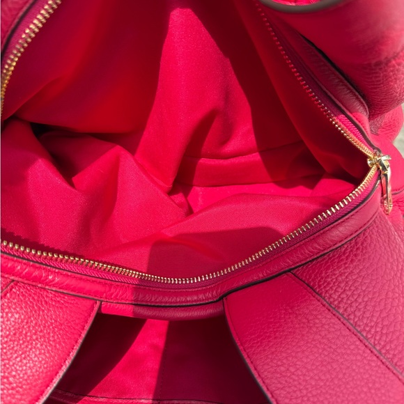 EUC! Coach Red Lexy Pebbled Leather Shoulder Bag - Picture 14 of 14